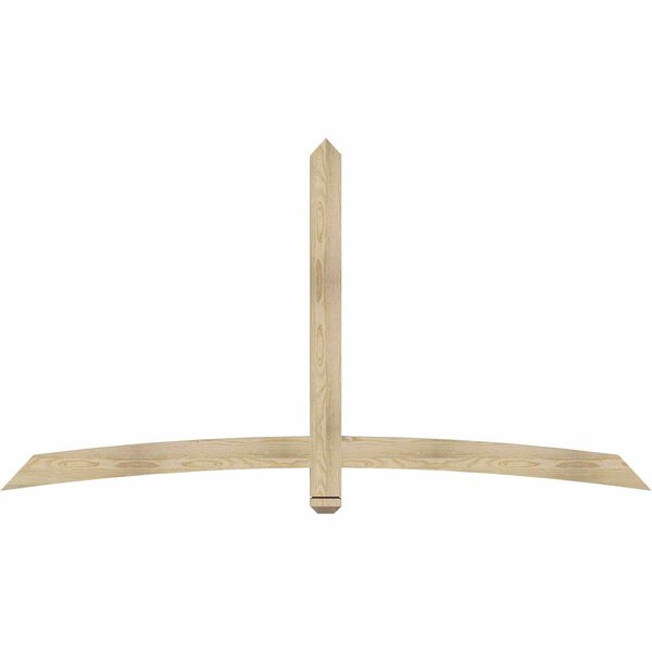 Ekena Millwork Bellingham Rough Sawn Timber Gable Bracket, Douglas Fir, 84"W x 45"H x 2"D x 4"F, 13/12 Pitch GBW084X45X0204BEL00RDF - main